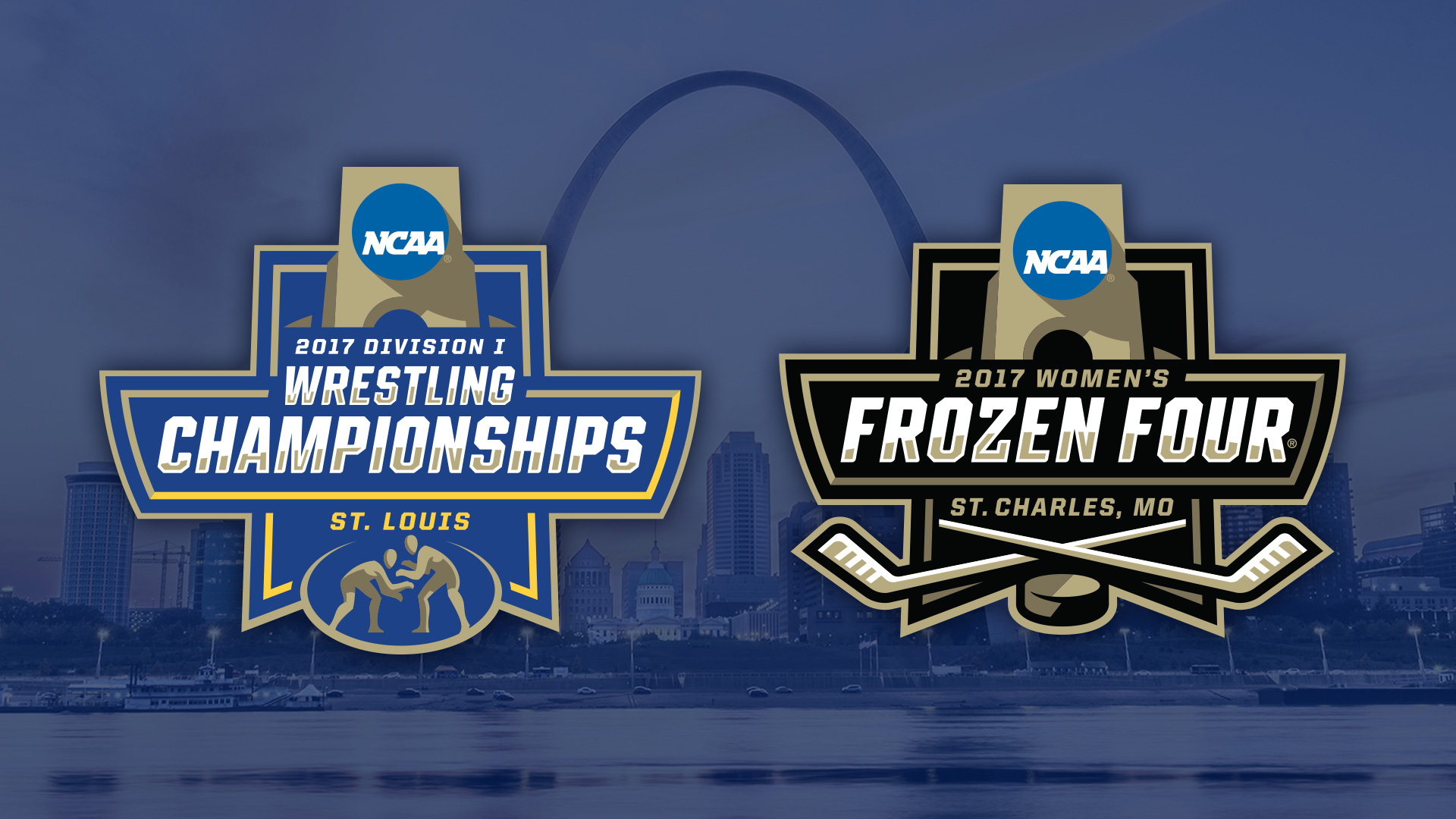 DAILY DOUBLE:  ST. LOUIS SITE OF NCAA WRESTLING CHAMPIONSHIPS AND WOMEN’S FROZEN FOUR THIS WEEKEND