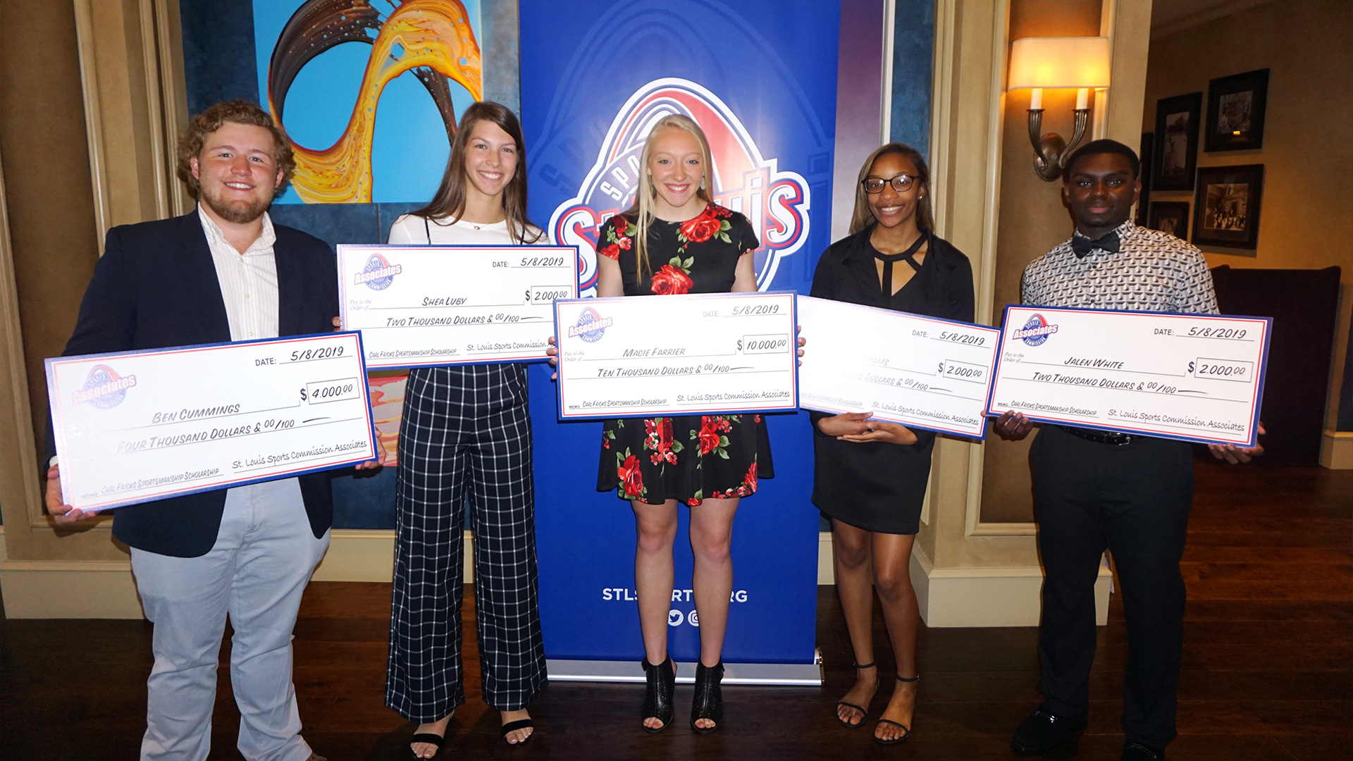 ST. LOUIS SPORTS COMMISSION’S YOUNG PROFESSIONALS GROUP ANNOUNCES RECIPIENTS OF SPORTSMANSHIP SCHOLARSHIPS