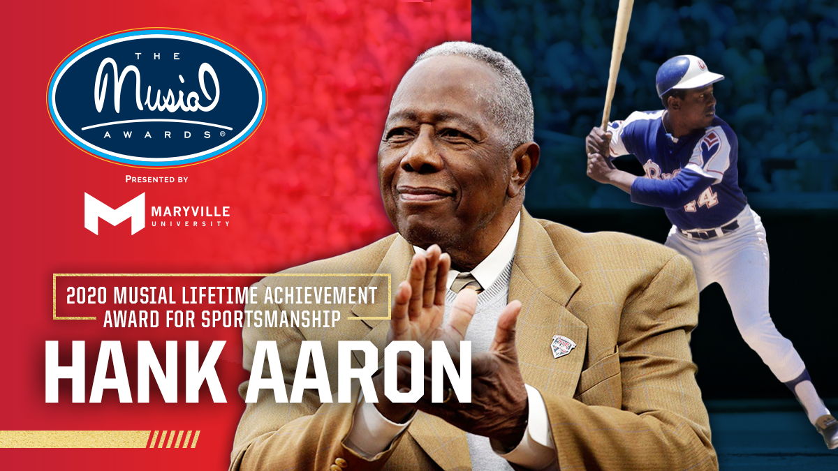 HANK AARON TO RECEIVE THE 2020 STAN MUSIAL LIFETIME ACHIEVEMENT AWARD FOR SPORTSMANSHIP