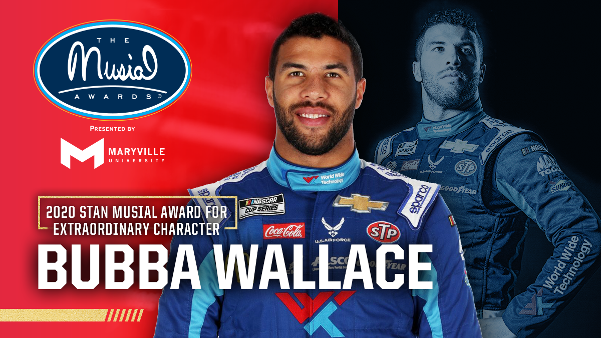 BUBBA WALLACE TO RECEIVE THE STAN MUSIAL AWARD FOR EXTRAORDINARY CHARACTER