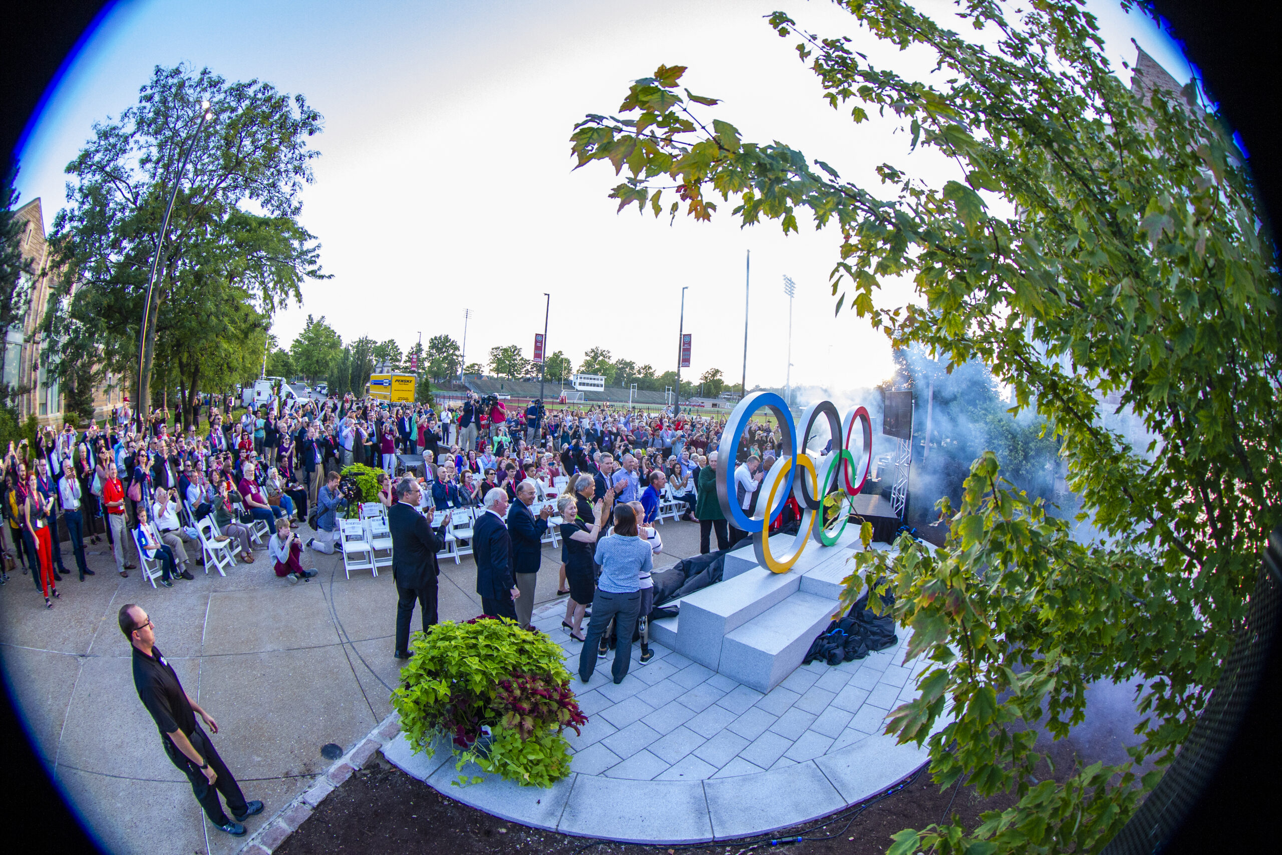 OLYMPIC RINGS “SPECTACULAR” TO BE UNVEILED FRIDAY NIGHT AT WASHINGTON UNIVERSITY