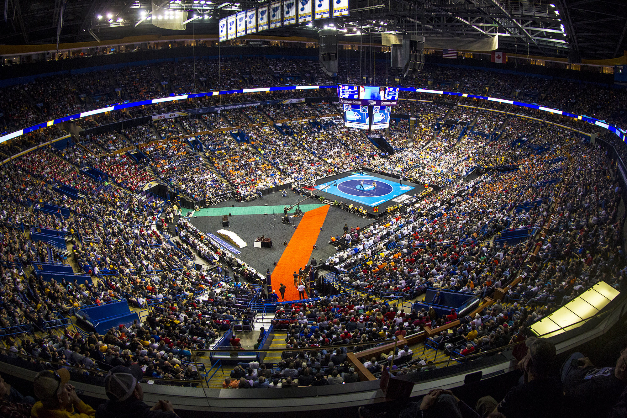 ST. LOUIS TO HOST NCAA DI WRESTLING CHAMPIONSHIPS THIS WEEK AT ENTERPRISE CENTER FOR NINTH TIME SINCE 2000